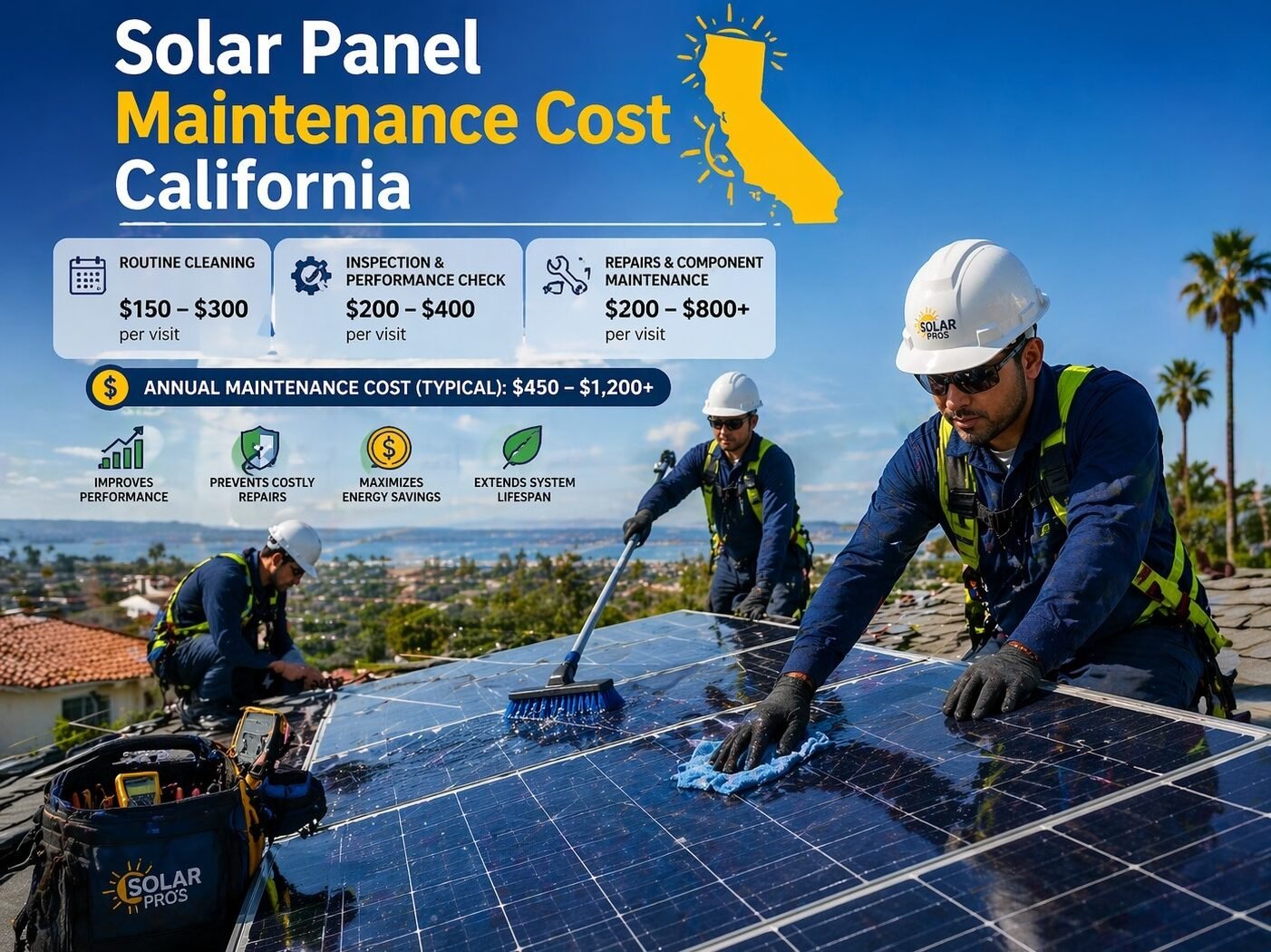 Solar Panel Maintenance Cost in California