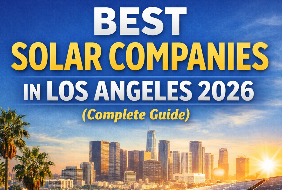 Best solar companies in Los Angeles 2026 comparison for home solar systems