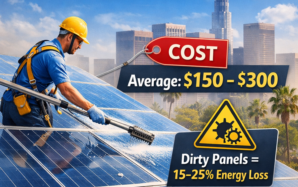 Los Angeles Solar Panel Cleaning Cost