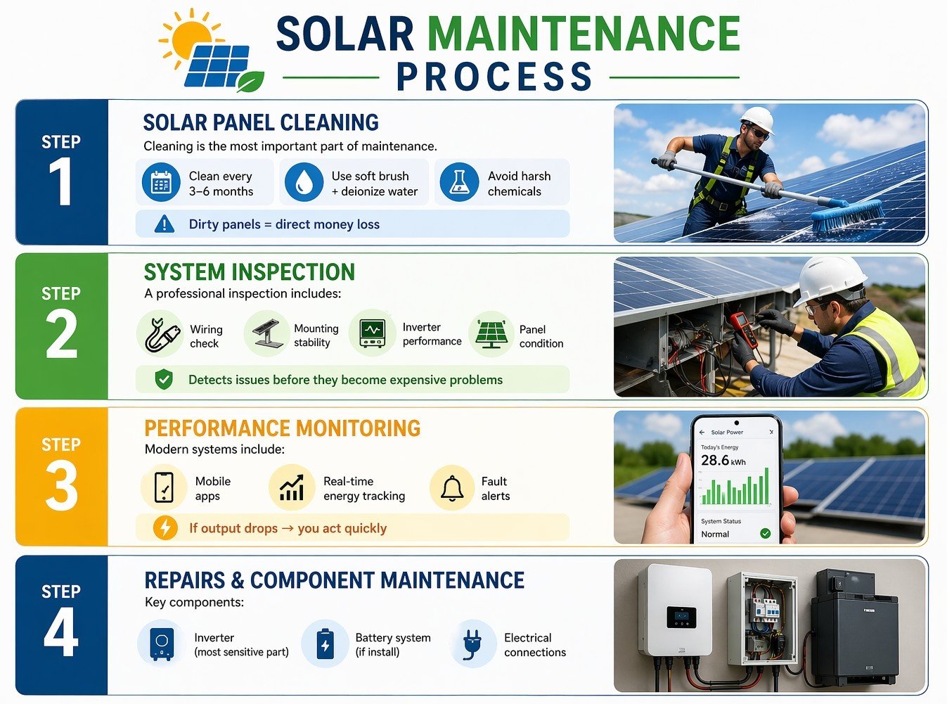 solar panel maintenance cost California