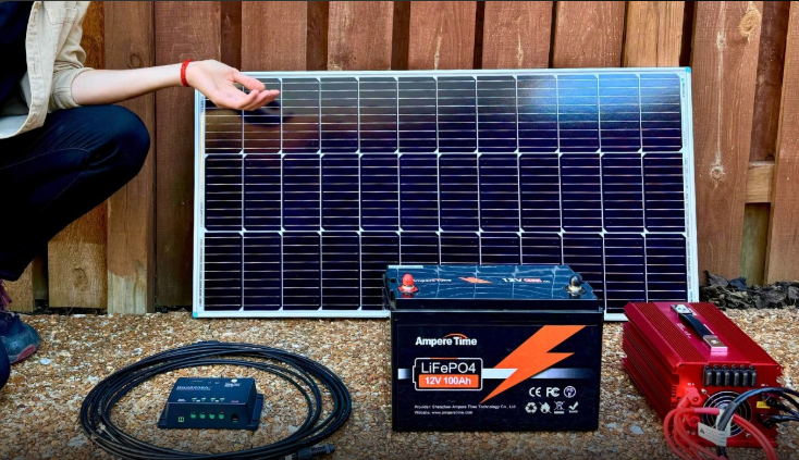 how many volts should a 100 watt solar panel