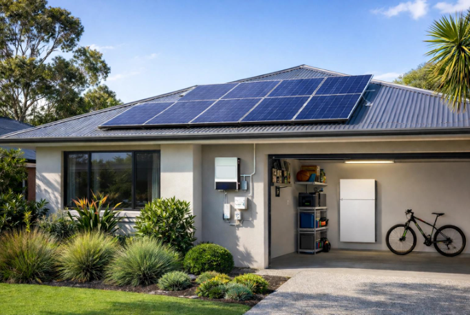 Solar battery storage system residential