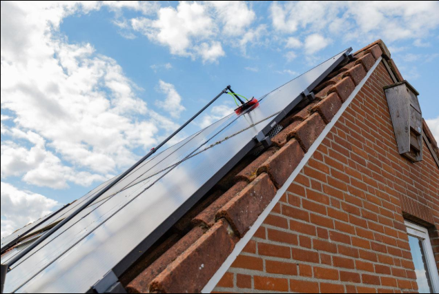 Solar panel cleaning